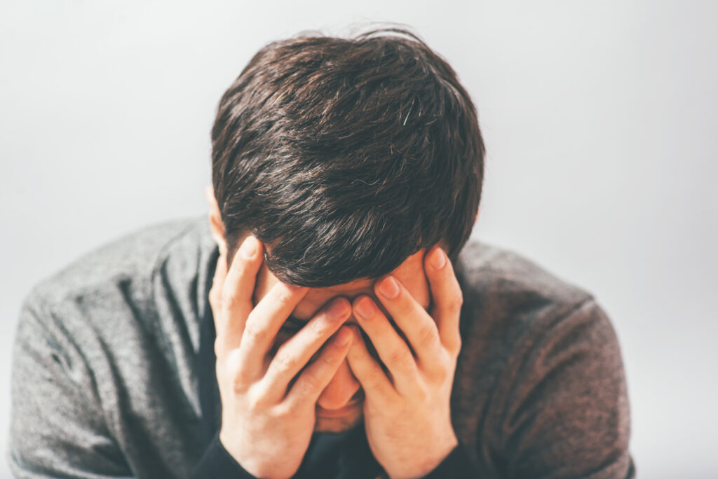 anxious man
