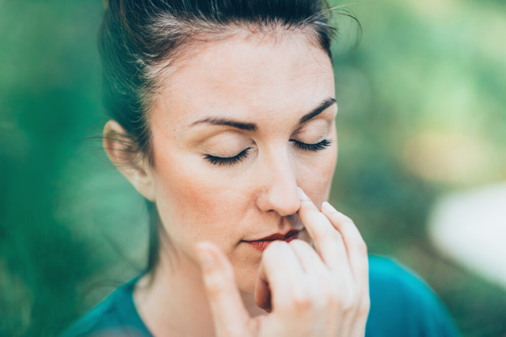 Breathing through nose