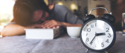 A woman taking an afternoon nap