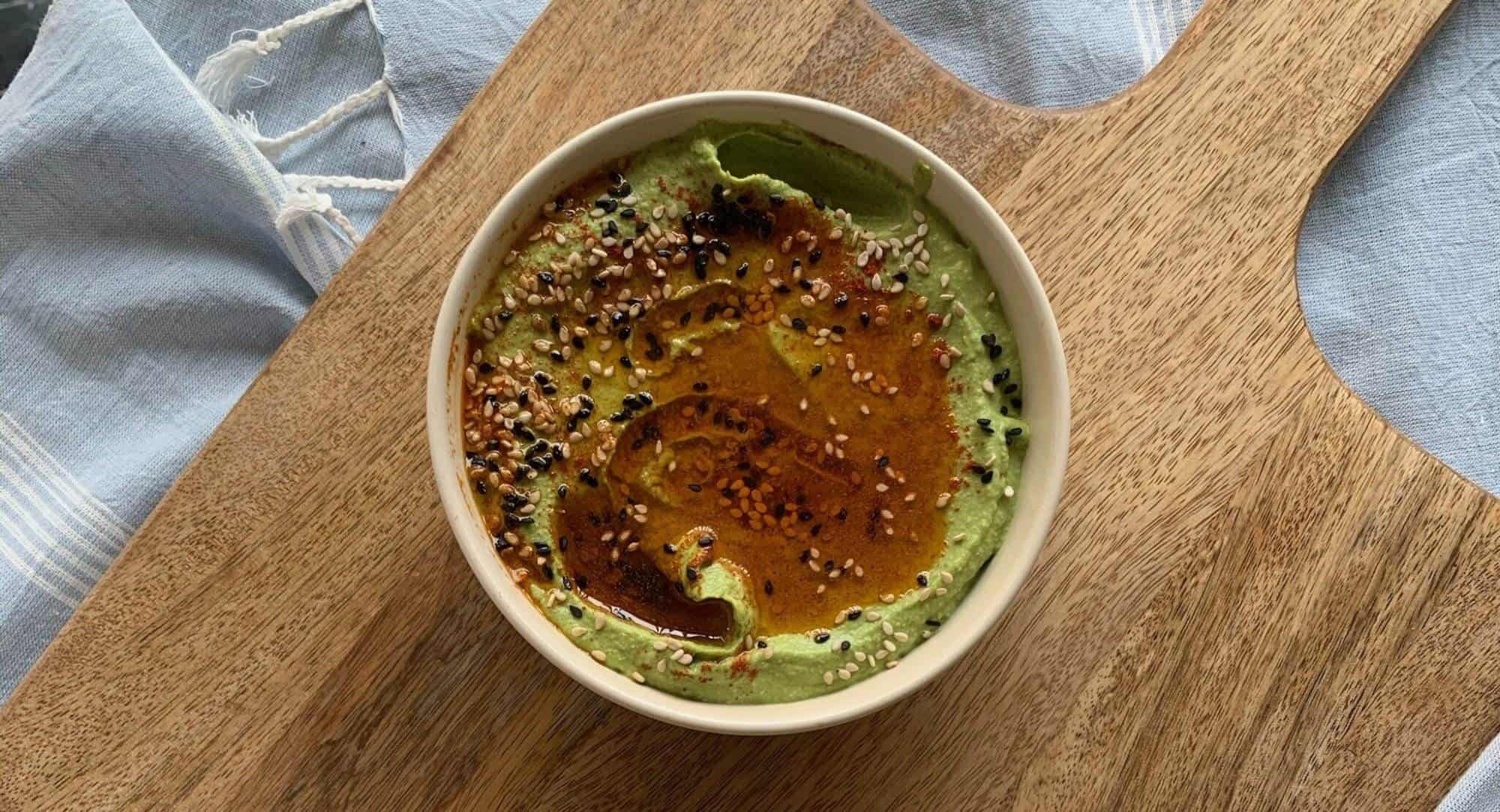 Spinach and Feta Hummus - Madhavi Shilpi