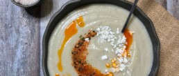 Cauliflower and beans soup