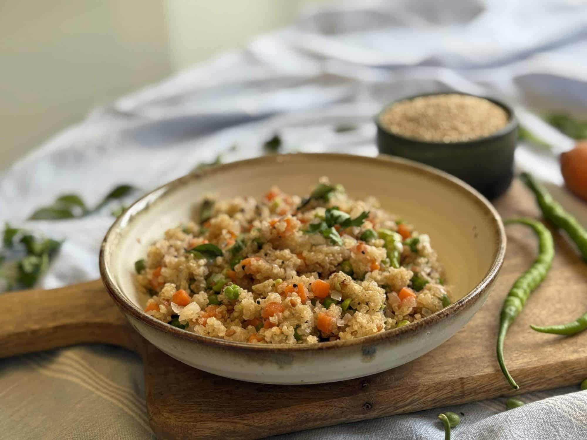 Quinoa Upma - Madhavi Shilpi