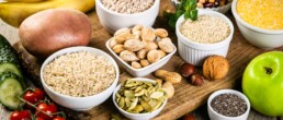 selection of healthy carbohydrates